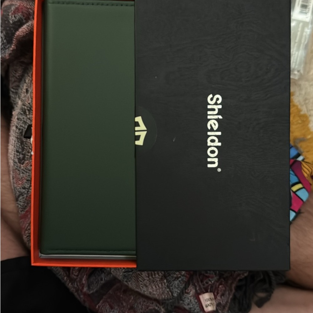 Green Leather Wallet Case